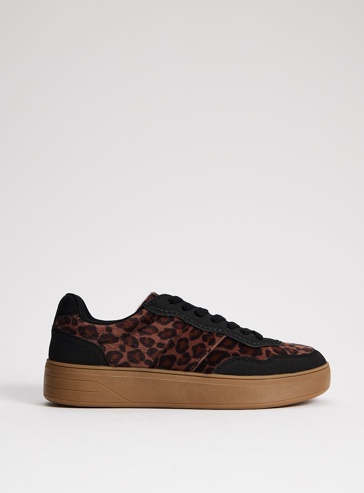 Leopard Print Lace-Up Trainers 6 - Image 2 thumbnail